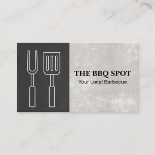 Barbecue Chef Affärskort för restaurangägare Visitkort