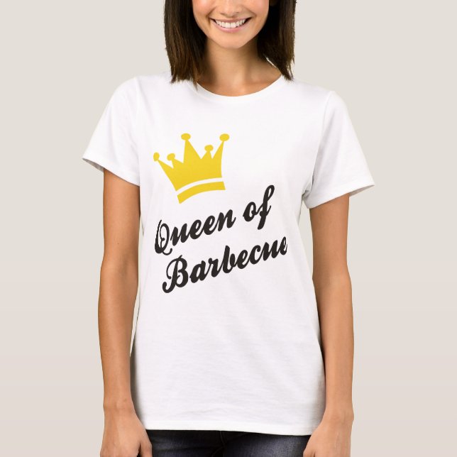 Barbecue drottning tee shirt (Framsida)