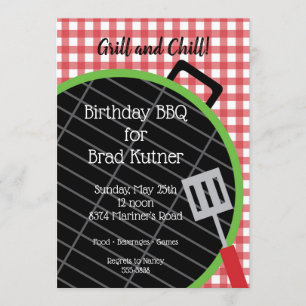 Barbecue Grill Cookout Fest Inbjudan
