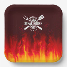 Barbecue Grill Flames - Personlig Steak House