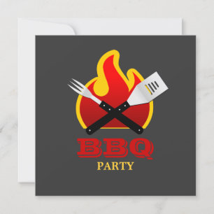 Barbecue Grill Party-inbjudan Inbjudningar