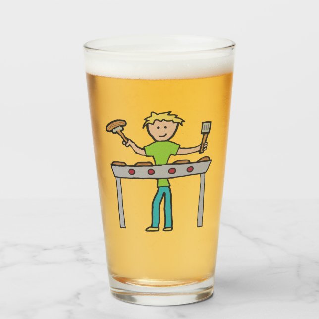 Barbecue Grillmaster BBQ Glaskopp (Framsida fylld)