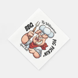 Barbecue Gris Pickin' Napkin Pappersservett
