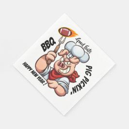 Barbecue Gris Pickin' Napkin Pappersservett
