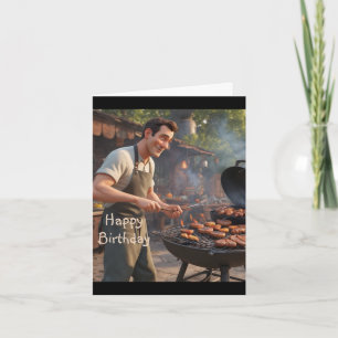 Barbecue Man Kort