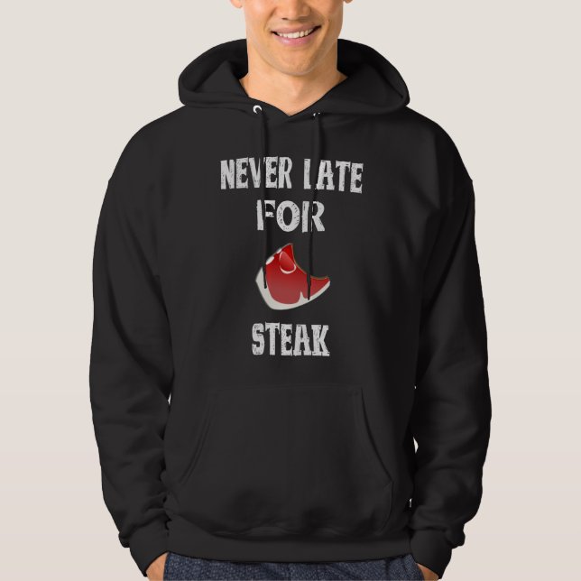 barbecue outfit never late for steak hoodie (Framsida)