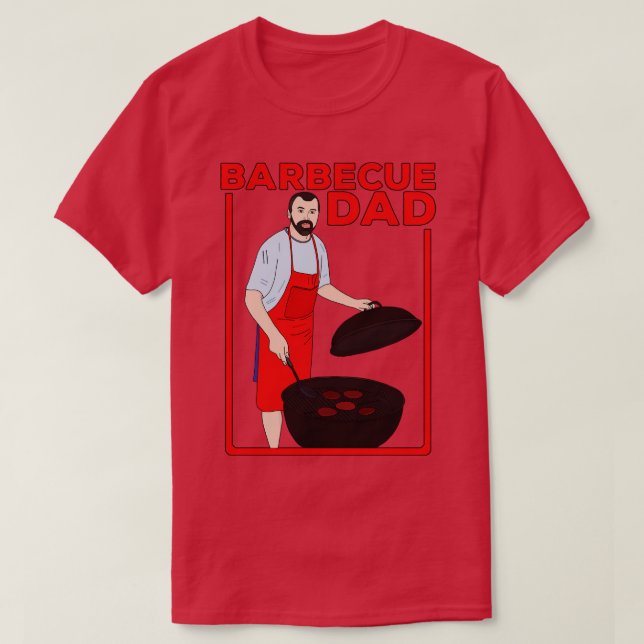 Barbecue Pappa T Shirt (Design framsida)