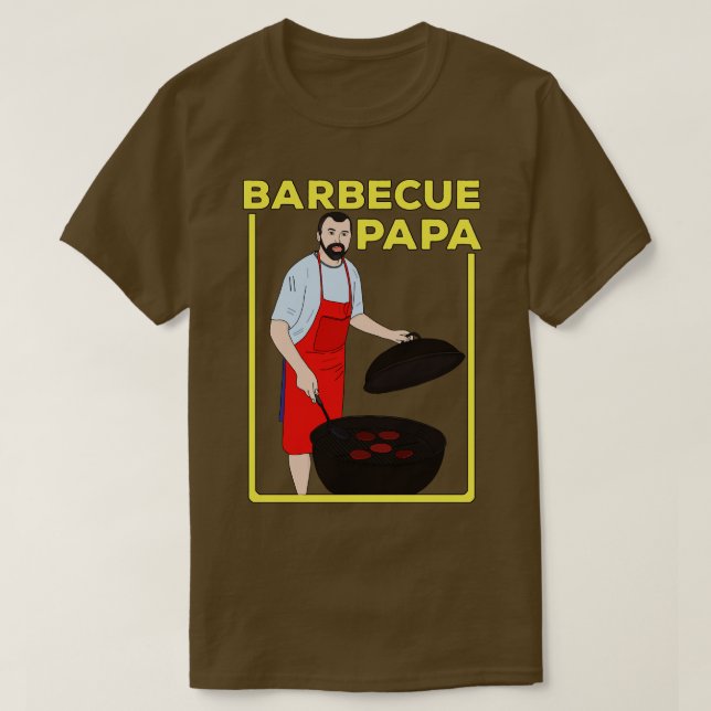Barbecue Pappa T Shirt (Design framsida)