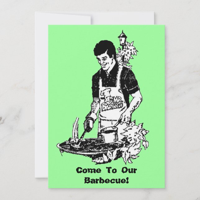 Barbecue Party-inbjudan Inbjudningar (Framsida)