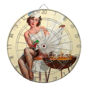 Barbecue Pin-Up Girl Darttavla