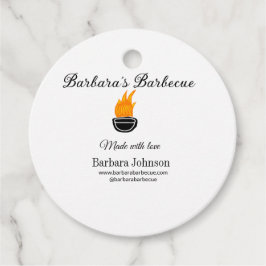 Barbecue restaurangköks-social webbplats på webbpl gåvor etiketter