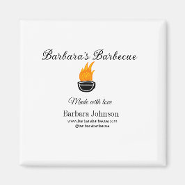 Barbecue restaurangköks-social webbplats på webbpl magnet