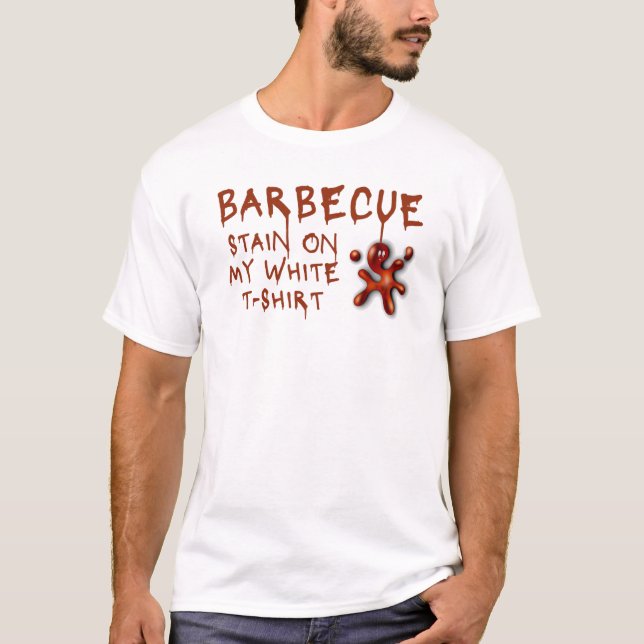 Barbecue Stain på min vita T Shirt (Framsida)
