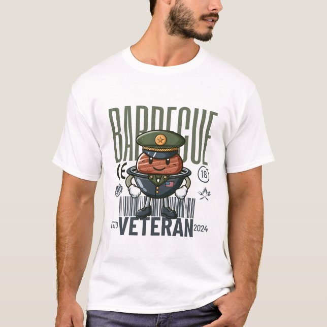 Barbecue veteran t shirt (Framsida)