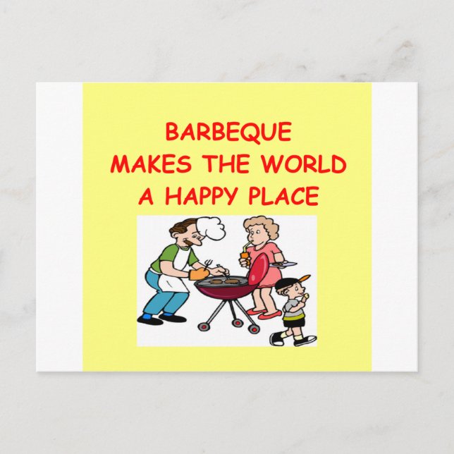 barbecue vykort (Framsida)