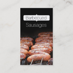 Barbecued Sausages/grill/bbq Visitkort