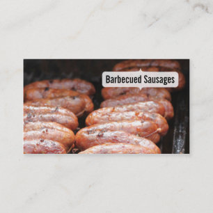 Barbecued Sausages/grill/bbq Visitkort