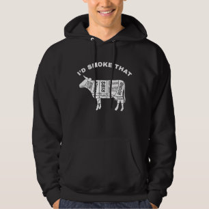 Barbecues jag skulle röka som röker Bbq Kött. Per Hoodie
