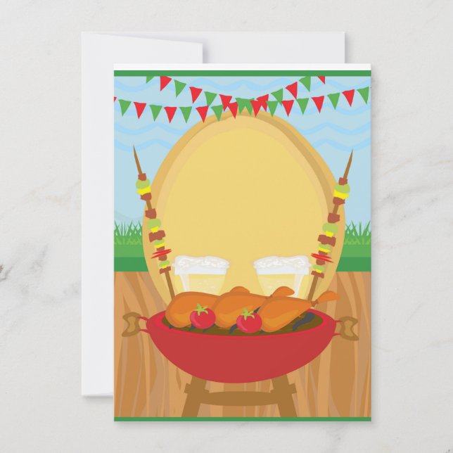 Barbecy Party Inbjudningar (Framsida)