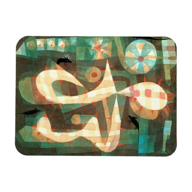 Barbed Noose med mössen, Paul Klee Magnet (Horisontell)