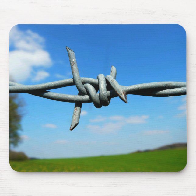 Barbed-Wire Fence Mousepad Musmatta (Framsidan)