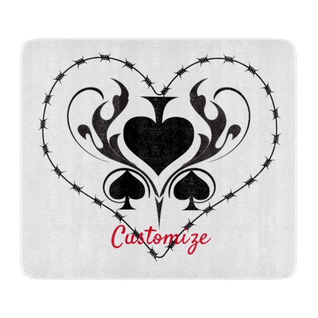 Barbed Wire Heart Black Spades Thunder_Cove (Framsidan)