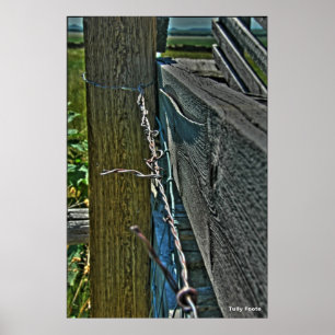 Barbed Wire Poster