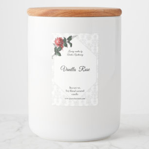 Barbed Wire Ro Damask Scented Candle-etikett Mat Etikett