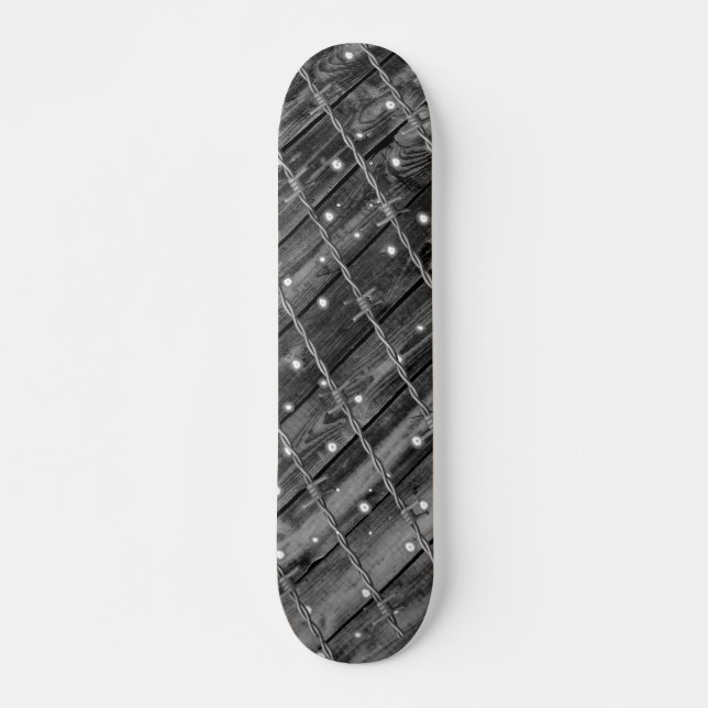 Barbed Wire Wood Planks Mini Skateboard Bräda 18,5 Cm (Framsida)
