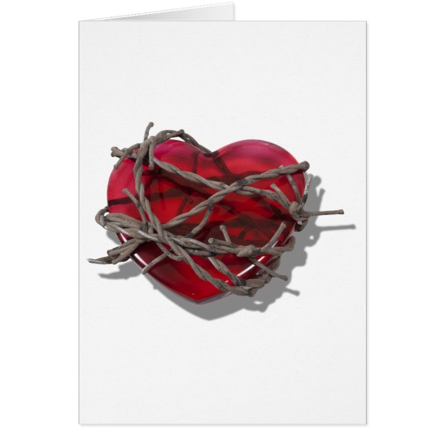 BarbedWireHeart081510 Hälsningskort (Framsidan)