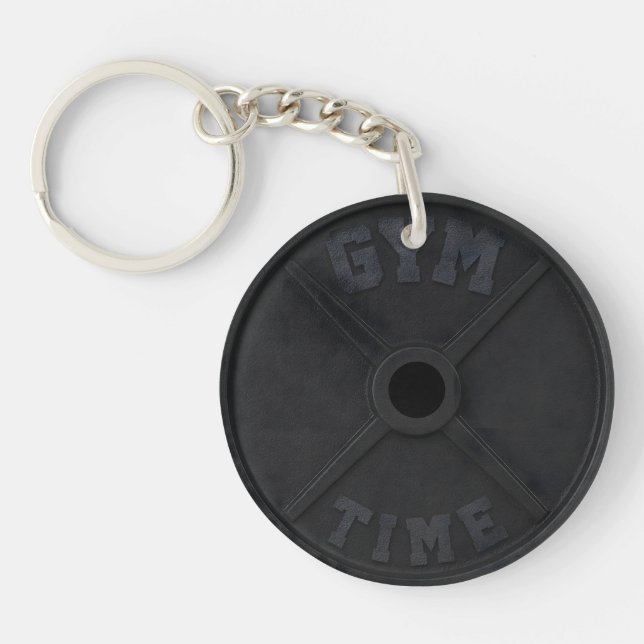 Barbell 45-lb plate "GYM TIME" for a gym person (Framsidan)