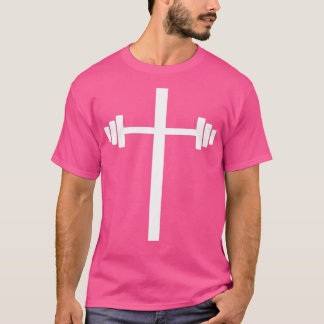 Barbell Dumbbell Kor Christian Jesus Gym Workout T Shirt