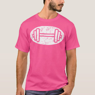 Barbell Gym White Distress Weightlift - T Shirt