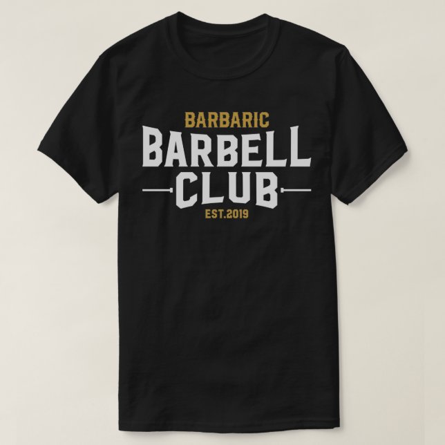Barbell Klubb T Shirt (Design framsida)