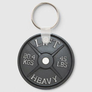Barbell Plate - Hiss Heavy Nyckelring