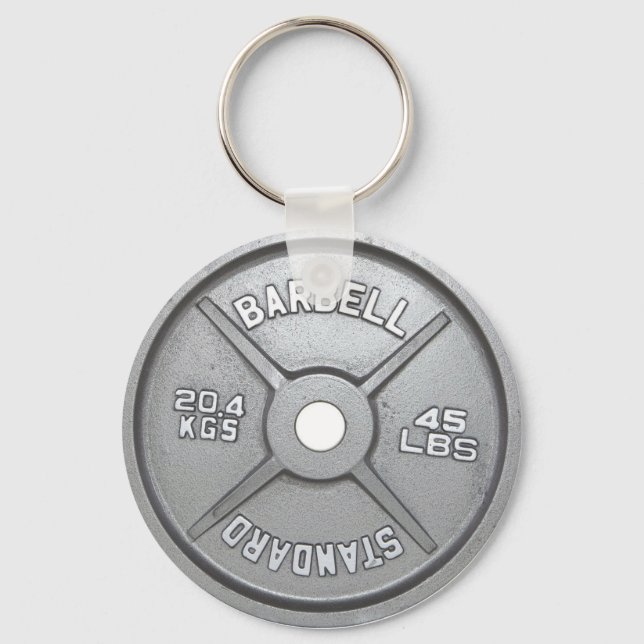 Barbell Plate Nyckelring (Framsida)