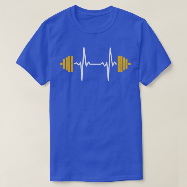 Barbell Weightlift Heartslag Bodybuilding 1 T Shirt (Design framsida)