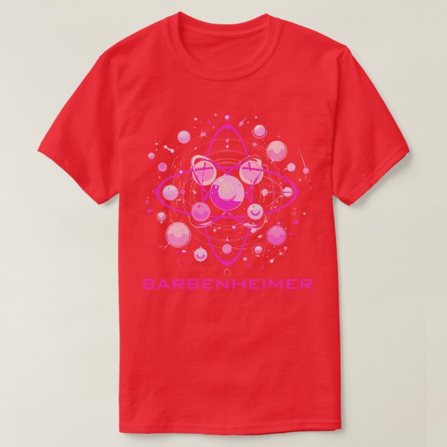 Barbenheimer Rosa Atom T Shirt (Design framsida)