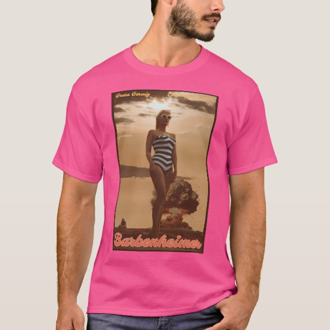 Barbenheimer Vintage affisch T Shirt (Framsida)