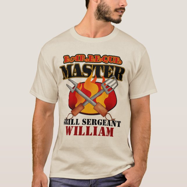 Barbeque Master Personlig T-shirt (Framsida)