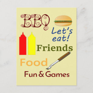 Barbeque Party Inbjudningar