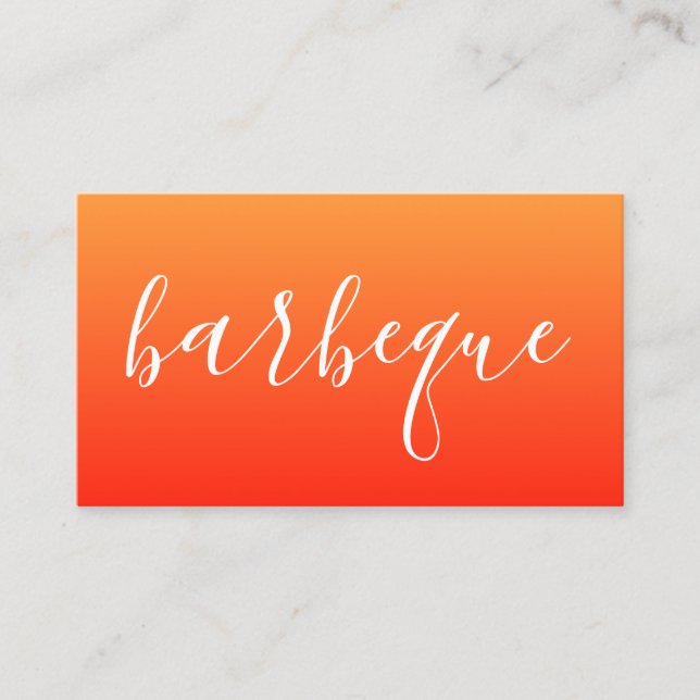 barbeque-skript visitkort (Framsida)