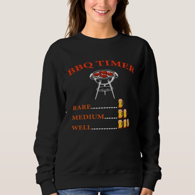Barbeque Timer Barbeque  Or Cook T Shirt (Framsida)