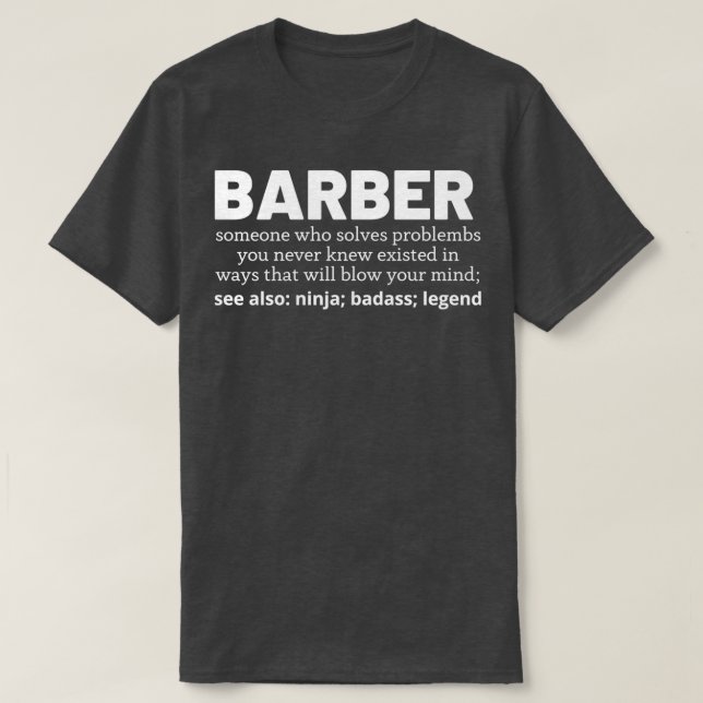 barber 67 t shirt (Design framsida)