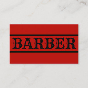 Barber Affärskort Visitkort