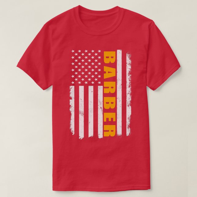Barber American T Shirt (Design framsida)