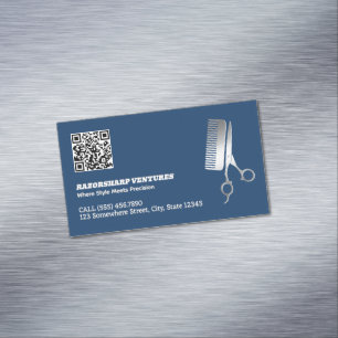 Barber Anpassningsbar QR Magnetiska Visitkort