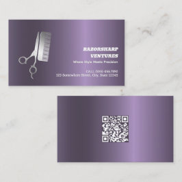 Barber Anpassningsbar QR Visitkort