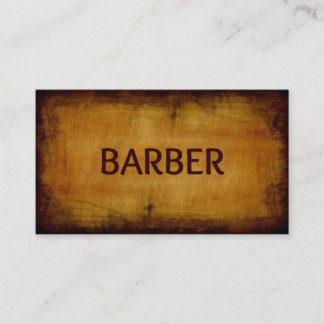 Barber Antique Brushed Affärskort Visitkort