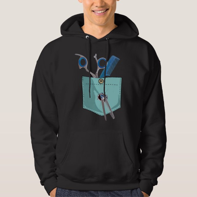 Barber  Barber  Barber for father and mother Hoodie (Framsida)